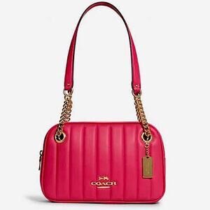 NWT - COACH - Cammie Chain Shoulder Bag - Quilted Napa Leather